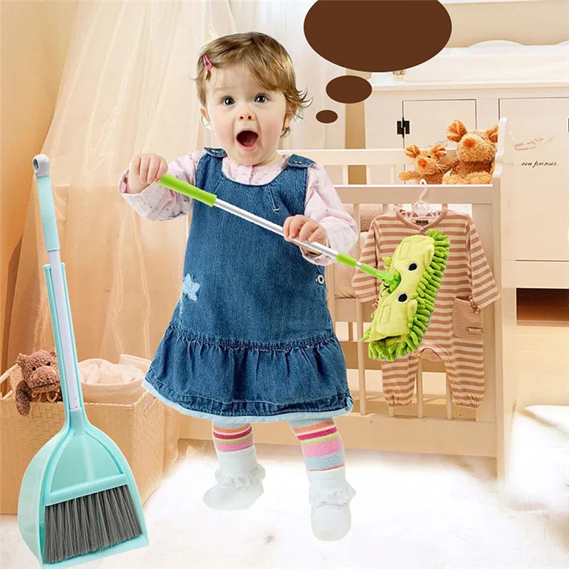 Children's Broom Dustpan Mop Set Mini Broom Corner Cleaning Baby House Sweeping Toy Combination Green Broom Suit Pink Mop
Children's Broom Dustpan Mop Set Mini Broom Corner Cleaning Baby House Sweeping Toy Combination Green Broom Suit Pink Mop