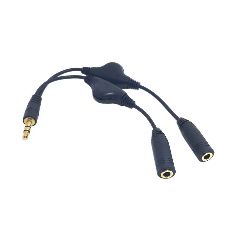 3.5mm M/2F 15cm Stereo Headphone Audio Extension Cord Cable +Volume Control 0.15m
3.5mm M/2F 15cm Stereo Headphone Audio Extension Cord Cable +Volume Control 0.15m