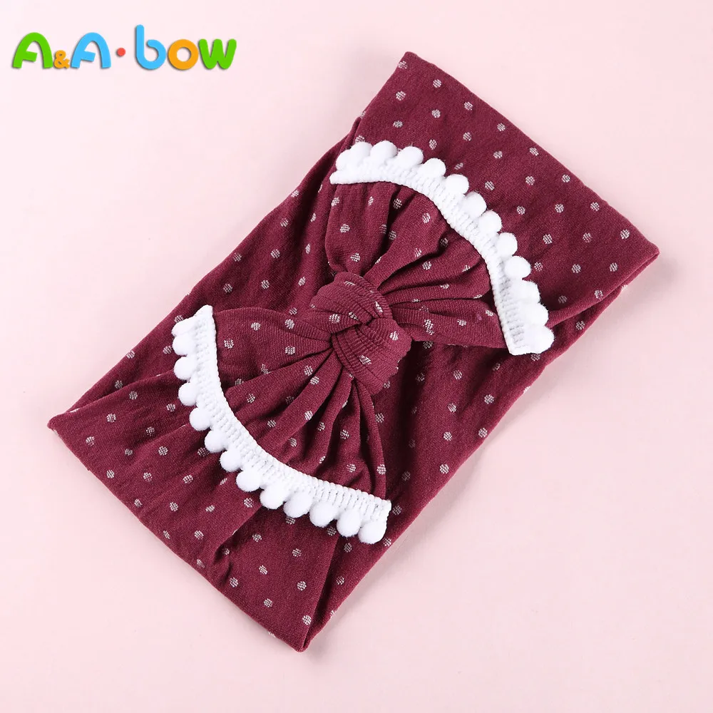 1PCS New Fashion Baby Dot Nylon Headbands, edging ball Nylon Bow Head wrap, Knot Nylon Headwear Turban, Girls Hair Accesseries
1PCS New Fashion Baby Dot Nylon Headbands, edging ball Nylon Bow Head wrap, Knot Nylon Headwear Turban, Girls Hair Accesseries