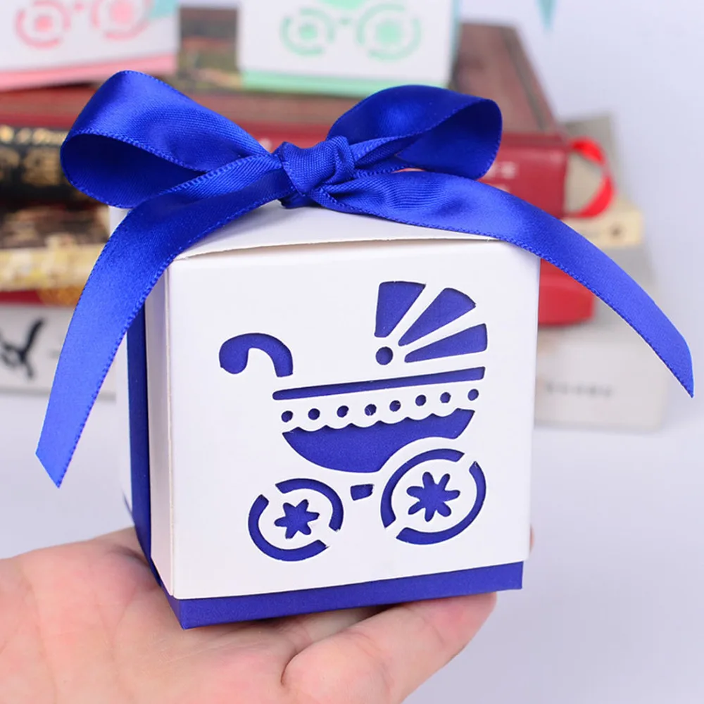 50pcs BB Carriage Printing DIY Paper Wedding Gift Christening Baby Shower Party Favor Boxes Candy Box with Ribbons
50pcs BB Carriage Printing DIY Paper Wedding Gift Christening Baby Shower Party Favor Boxes Candy Box with Ribbons
