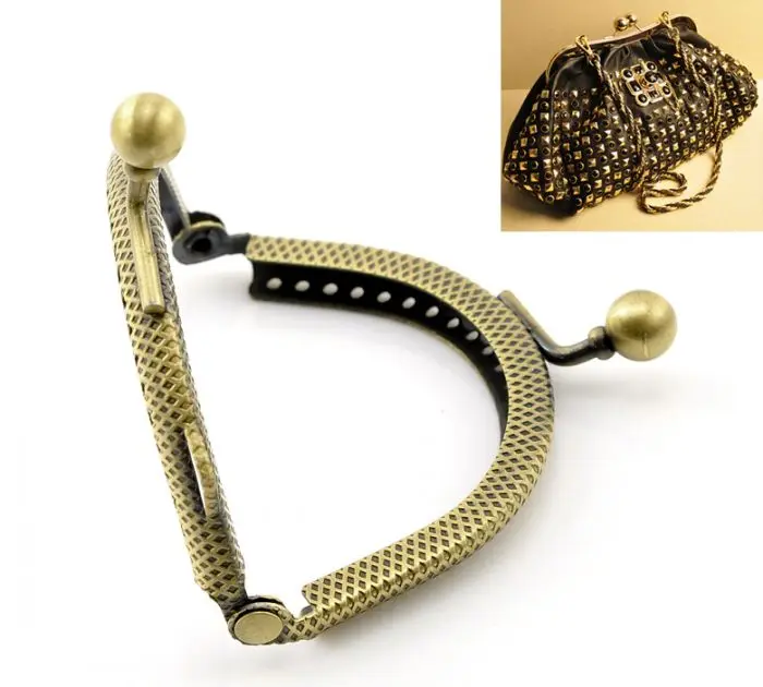 DoreenBeads 5 шт. античный бронзовый кошелек с бусинами металлическая арочная рама