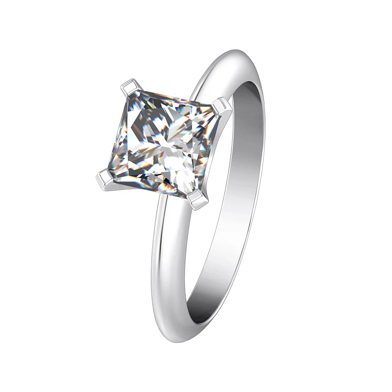 1Carat Solid 18K White Gold Princess Cut D Color Moissanite Diamond Ring Solitaire Women Engagement Ring Fashion Jewelry
1Carat Solid 18K White Gold Princess Cut D Color Moissanite Diamond Ring Solitaire Women Engagement Ring Fashion Jewelry