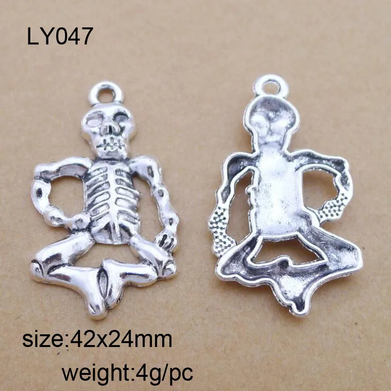 Tibetan Silver Plated Skull Charms Pendants For Jewelry Making Findings Bracelet Diy Craft Handmade 42x24mm 25pcs/lot
Tibetan Silver Plated Skull Charms Pendants For Jewelry Making Findings Bracelet Diy Craft Handmade 42x24mm 25pcs/lot