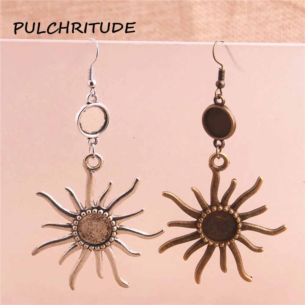 PULCHRITUDE 6 шт./лот металлического сплава эвакуатор Цвета солнце Форма кабошон