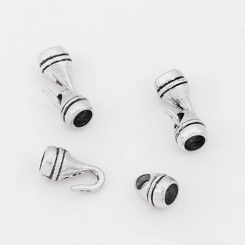 10sets End Cap Hook Clasp For 5mm Round Leather Cord Bracelet Bangle Jewelry Making Accessories Findings 24mm
10sets End Cap Hook Clasp For 5mm Round Leather Cord Bracelet Bangle Jewelry Making Accessories Findings 24mm