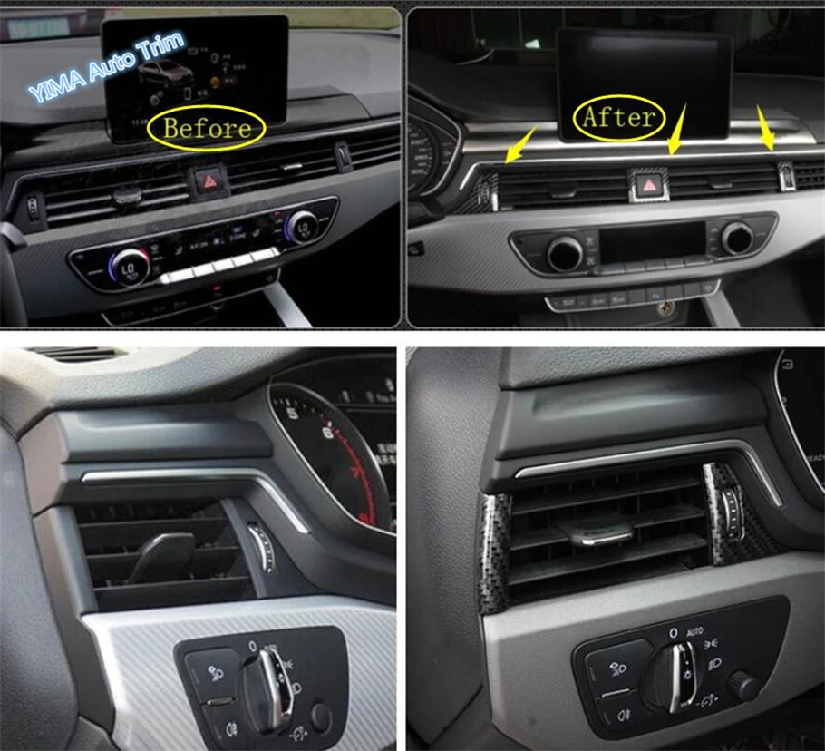 Lapetus Auto Styling Air Conditioning AC Outlet Vent Cover Trim Fit For Audi A4 B9 A5 2017 - 2020 Carbon Fiber Look Interior
Lapetus Auto Styling Air Conditioning AC Outlet Vent Cover Trim Fit For Audi A4 B9 A5 2017 - 2020 Carbon Fiber Look Interior
