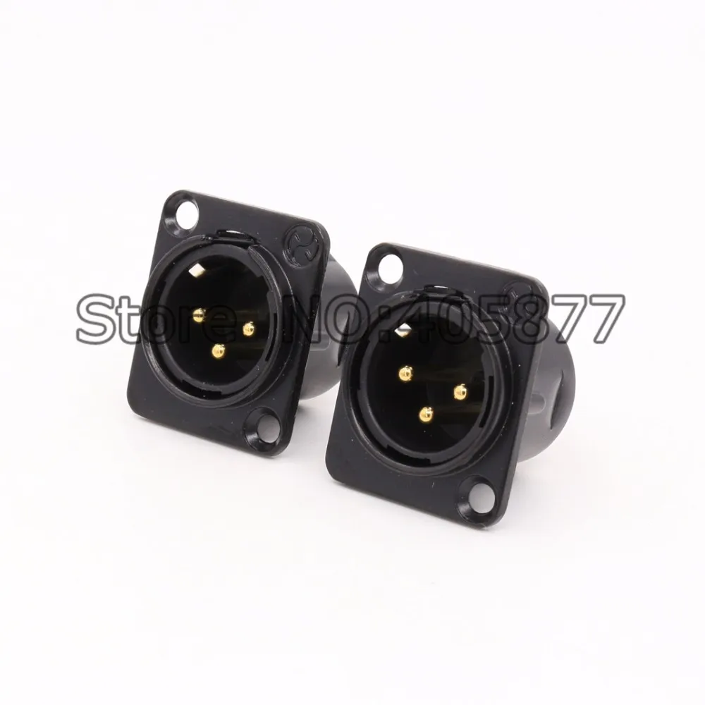 Viborg hight quality 4pcs XLR Gold plated 3-Pin Male Chassis Panel Socket For CD Amplifier
Viborg hight quality 4pcs XLR Gold plated 3-Pin Male Chassis Panel Socket For CD Amplifier