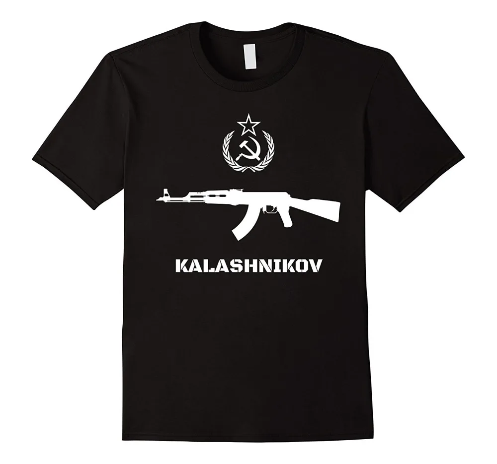 Newest 2019 Fashion 100% Cotton Short Sleeve O-Neck Soviet T-Shirt Kalashnikov Ak-47 Vintage Ussr Russian Gunt Shirt Design
Newest 2019 Fashion 100% Cotton Short Sleeve O-Neck Soviet T-Shirt Kalashnikov Ak-47 Vintage Ussr Russian Gunt Shirt Design