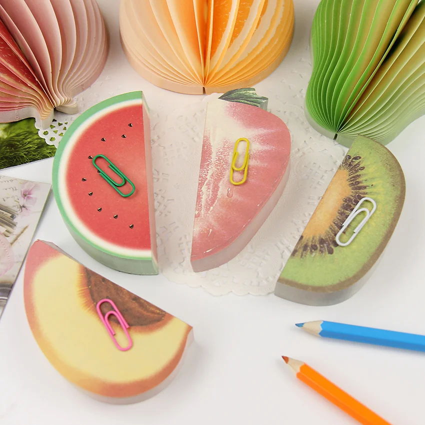 1PC Kawaii Fruit Memo Pad Note Cute Sticky Paper Scrapbooking Sticker Creative Korean Stationery
1PC Kawaii Fruit Memo Pad Note Cute Sticky Paper Scrapbooking Sticker Creative Korean Stationery
