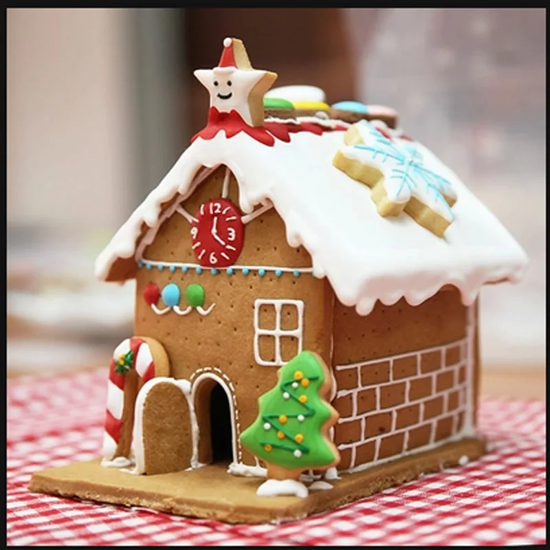 Рождественский имбирный домик сделай сам 3D форма для печенья крекер из