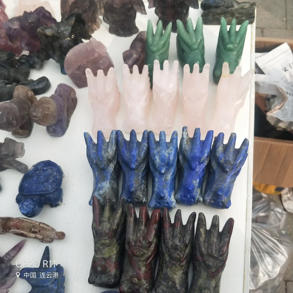 3inch Natural Quartz Crystal Dragon Skull Hand Carved Lapis Lazuli Skull Reiki Healing Chakra Stone Home Decoration
3inch Natural Quartz Crystal Dragon Skull Hand Carved Lapis Lazuli Skull Reiki Healing Chakra Stone Home Decoration