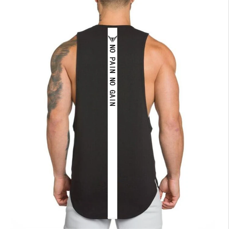 New 2021 Summer Running Vest Mens Fitness Clothing Bodybuilding Tank Top Mens No Pain No Gain slim fit Loose Sleeveless Shirt
New 2021 Summer Running Vest Mens Fitness Clothing Bodybuilding Tank Top Mens No Pain No Gain slim fit Loose Sleeveless Shirt