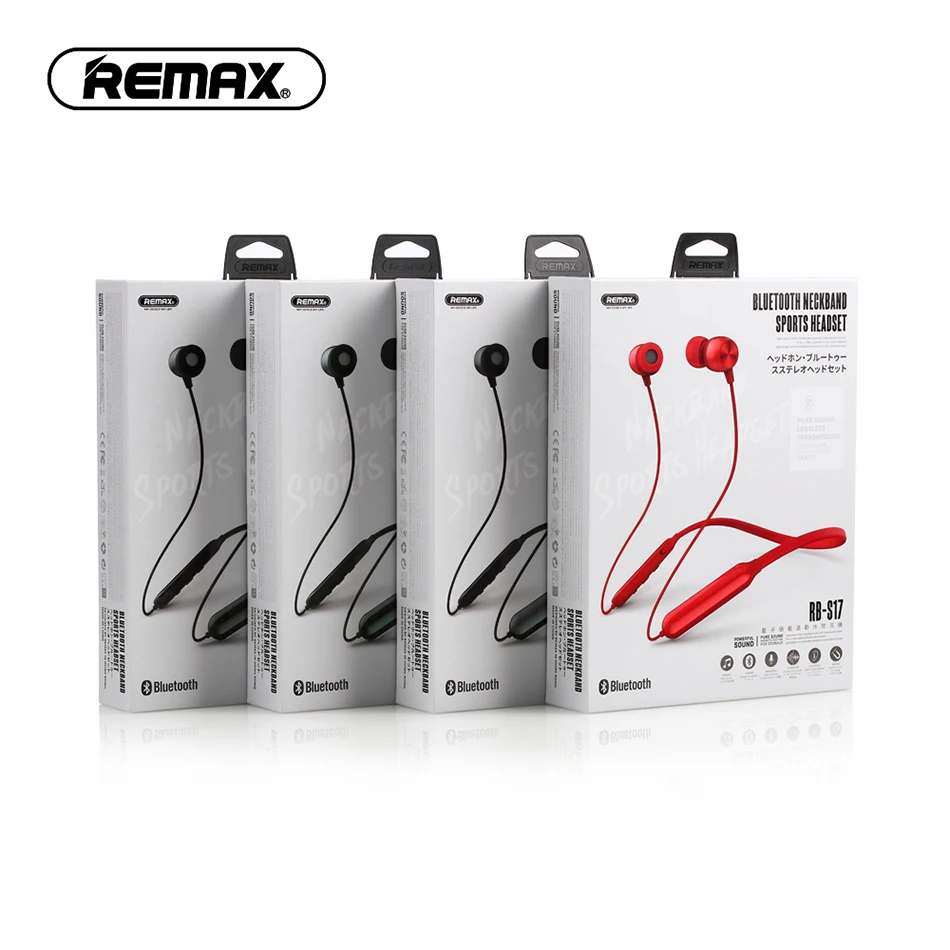 REMAX Wireless Bluetooth Neckband Earbud Sport Earphone in-ear with Microphone Noise Cancelling headset for Mobile Phone MP3
REMAX Wireless Bluetooth Neckband Earbud Sport Earphone in-ear with Microphone Noise Cancelling headset for Mobile Phone MP3