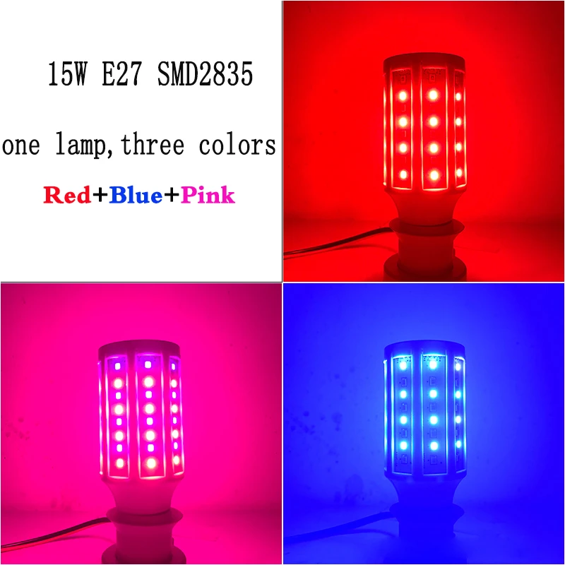 Lampda 2835 SMD Epistar chip LED Lamp E27 E14 15W AC220V Corn bulb light blue+pink+red one lamp three colors led corn lamp
Lampda 2835 SMD Epistar chip LED Lamp E27 E14 15W AC220V Corn bulb light blue+pink+red one lamp three colors led corn lamp
