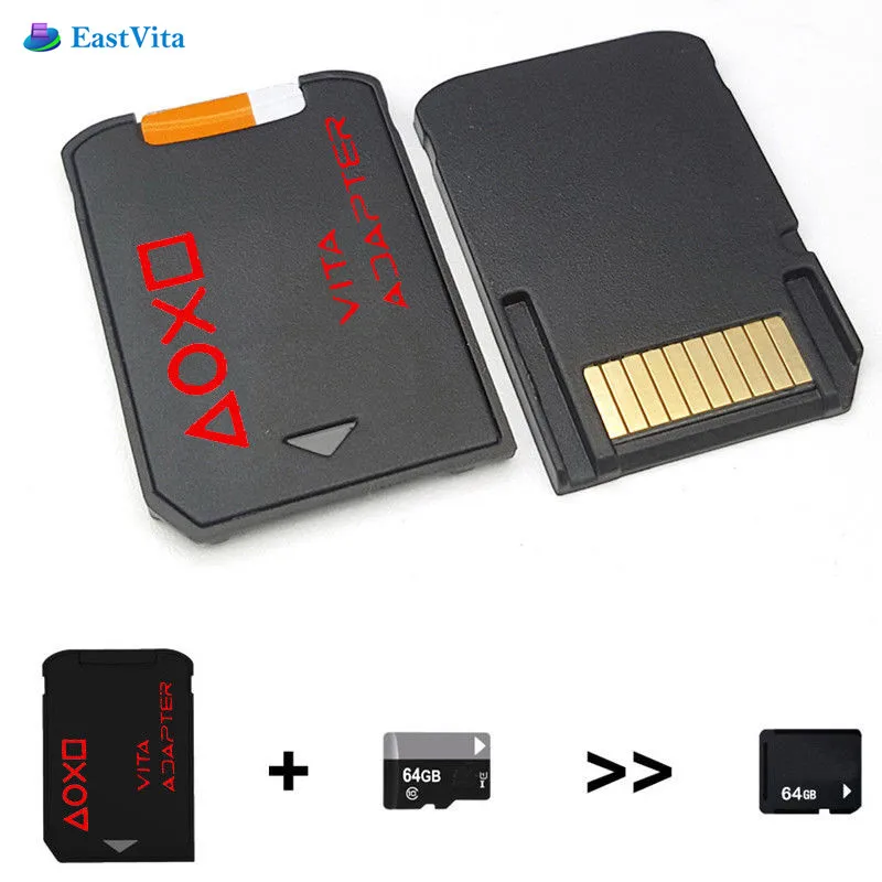 Карта памяти EastVita версии 3 0 SD2Vita для PS Vita карта игры PSVita 60 системная Micro SD на 256 ГБ