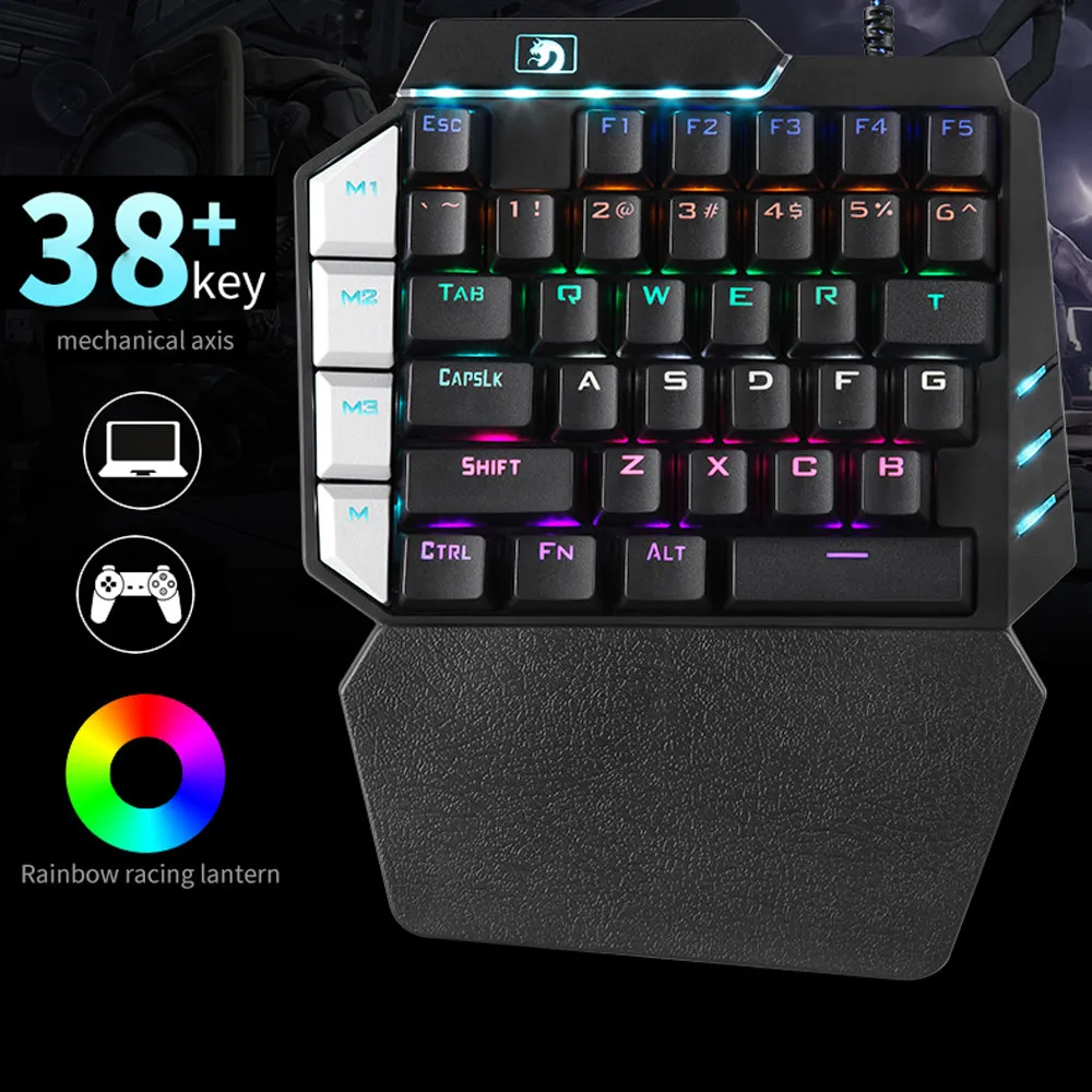 Механическая игровая клавиатура с 35 клавишами проводная USB для PUBG LOL Gamer