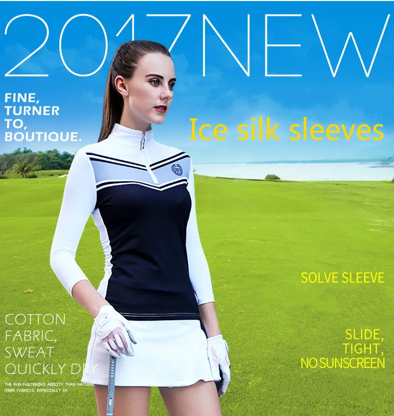2018 PGM Golf Clothing Women's Golf t shirts Summer Breathable Elastic slimming Golf 7 points sleeve for women size S-XL
2018 PGM Golf Clothing Women's Golf t shirts Summer Breathable Elastic slimming Golf 7 points sleeve for women size S-XL