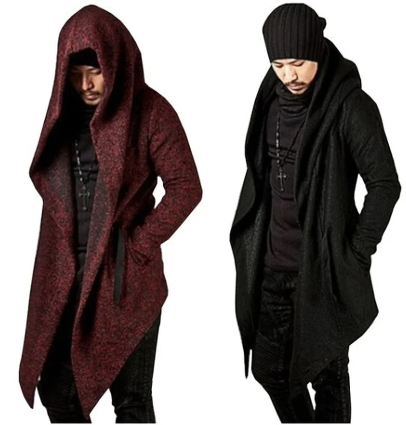 Leisure Fashion Men Hooded Jacket Irregular Hem Solid Color Punk Long Sleeve Men Coat Personality Slim Fit Top
Leisure Fashion Men Hooded Jacket Irregular Hem Solid Color Punk Long Sleeve Men Coat Personality Slim Fit Top