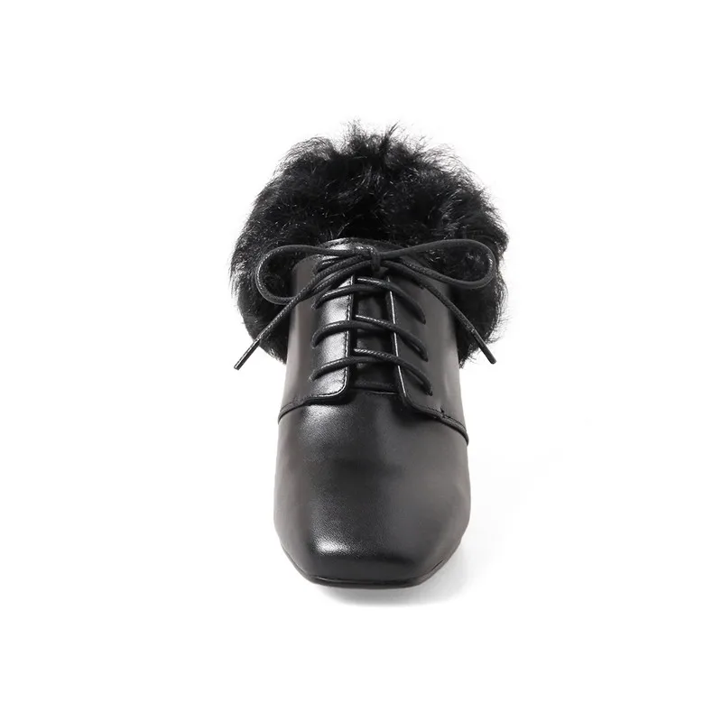 Smirnova/Лидер продаж 2018 г. модные меховые женские туфли-лодочки натуральная кожа