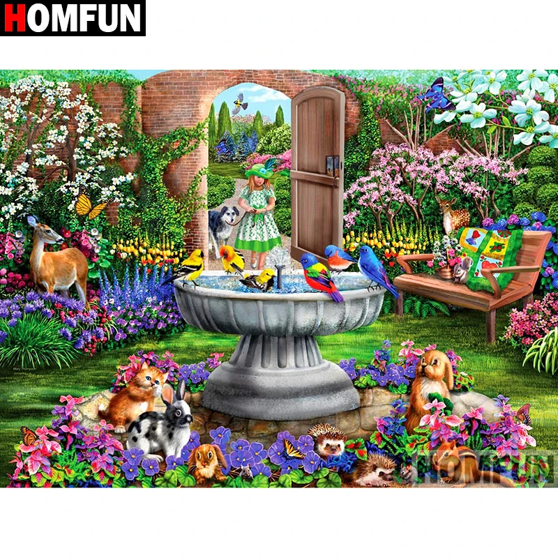 HOMFUN Full Square/Round Drill 5D DIY Diamond Painting "Girl animal scenery" Embroidery Cross Stitch 3D Home Decor A10885
HOMFUN Full Square/Round Drill 5D DIY Diamond Painting "Girl animal scenery" Embroidery Cross Stitch 3D Home Decor A10885