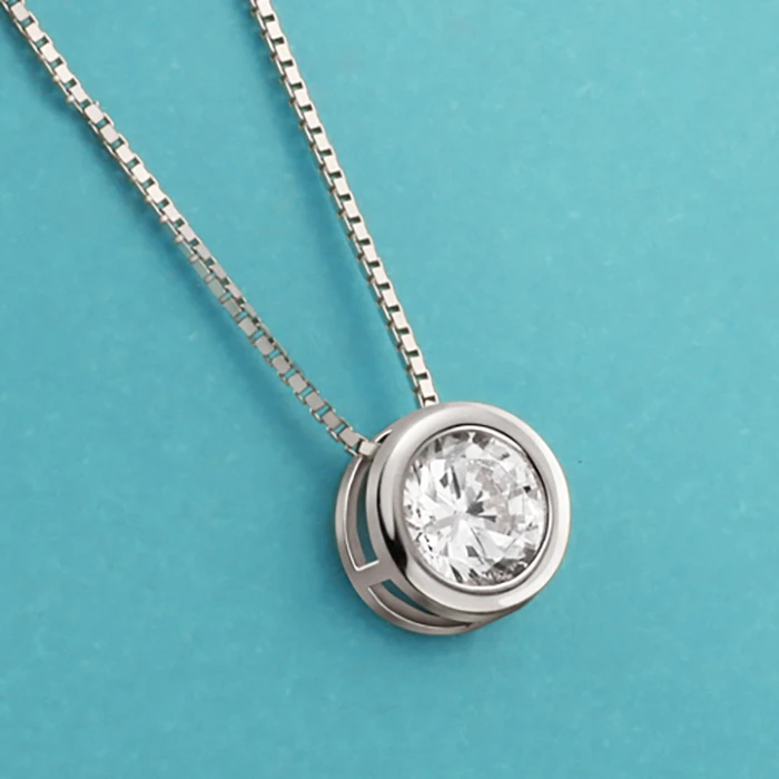925 Sterling Silver Necklace Rose Gold Fashion Crystal Round Pendant Necklace For Women Girl Female Jewelry Wedding Gift
925 Sterling Silver Necklace Rose Gold Fashion Crystal Round Pendant Necklace For Women Girl Female Jewelry Wedding Gift