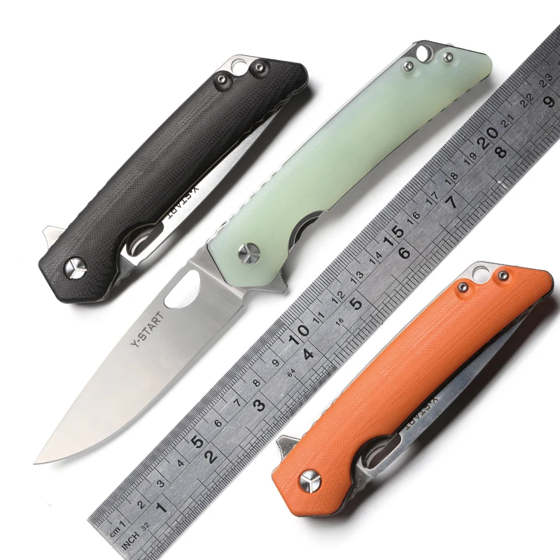 YS-TART LK5016 flipper folding knife ball bearing 440C blade G10 handle outdoor survival camping hunting pocket knives EDC tool
YS-TART LK5016 flipper folding knife ball bearing 440C blade G10 handle outdoor survival camping hunting pocket knives EDC tool