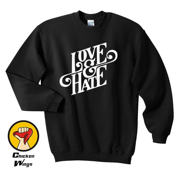 Love & Hate Printed Shirt Graphic Print Swag Top Crewneck Sweatshirt Unisex More Colors XS - 2XL
Love & Hate Printed Shirt Graphic Print Swag Top Crewneck Sweatshirt Unisex More Colors XS - 2XL