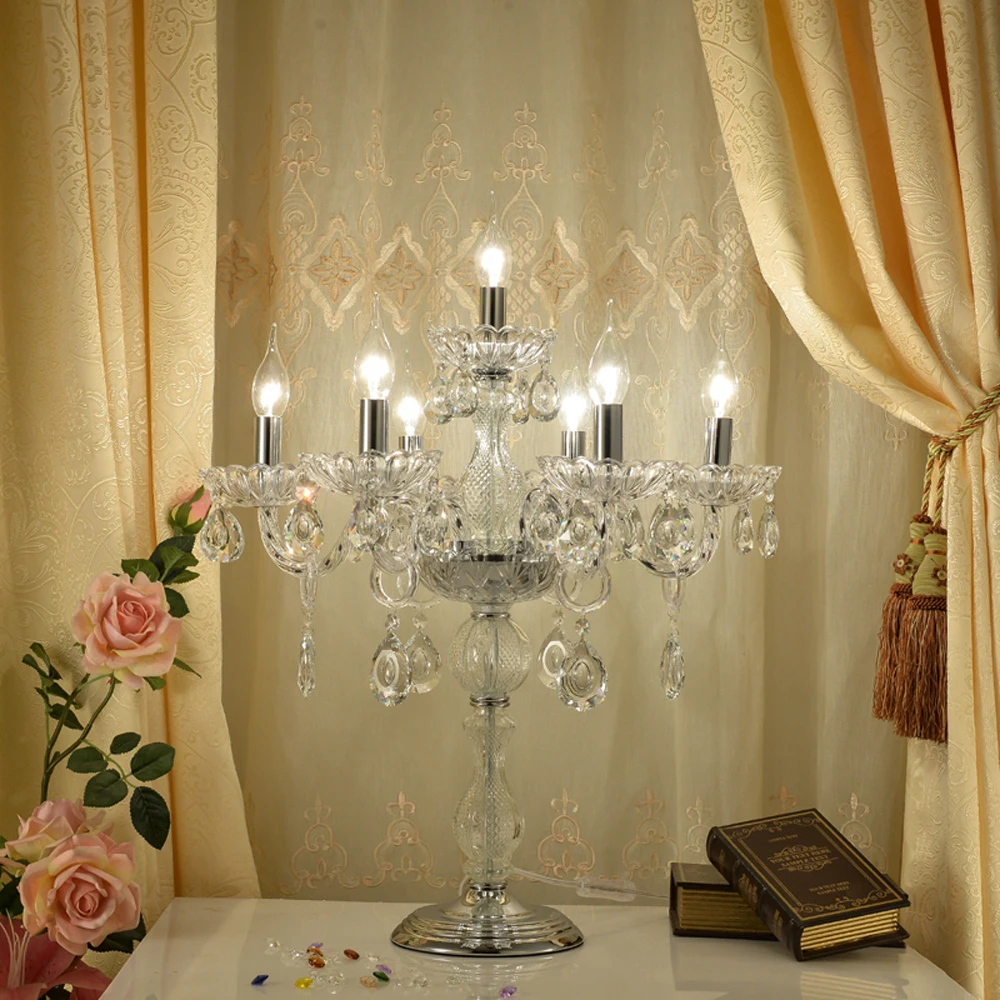 Creative Modern Table Lights Bedside Candle Living Room Night Light Standing Hotel Fashion Wedding Crystal Desk Lamp Bedroom
Creative Modern Table Lights Bedside Candle Living Room Night Light Standing Hotel Fashion Wedding Crystal Desk Lamp Bedroom
