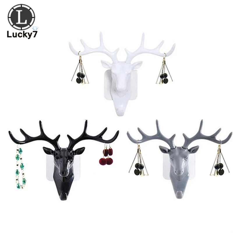 Resin Animal Deer Stags Head Hook Hanger Jewelry Ring Necklace Bracelet Wall Door Cabinet Holder Decor Display Rack
Resin Animal Deer Stags Head Hook Hanger Jewelry Ring Necklace Bracelet Wall Door Cabinet Holder Decor Display Rack