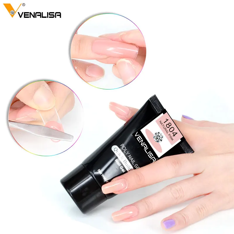 Canni Poly Gel 2018 New Arrival Soak Off Builder Nail Tips Brush Tool Finger Extension Camouflage Crystal | Красота и здоровье