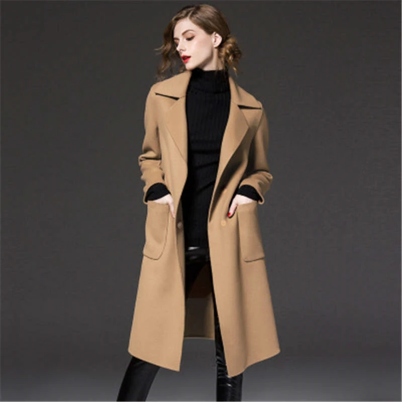 Winter Large Size Women Wool Coats Streetweear Female Blends women Coat Female Wool Windbreaker Single Breasteds Outwear D822
Winter Large Size Women Wool Coats Streetweear Female Blends women Coat Female Wool Windbreaker Single Breasteds Outwear D822