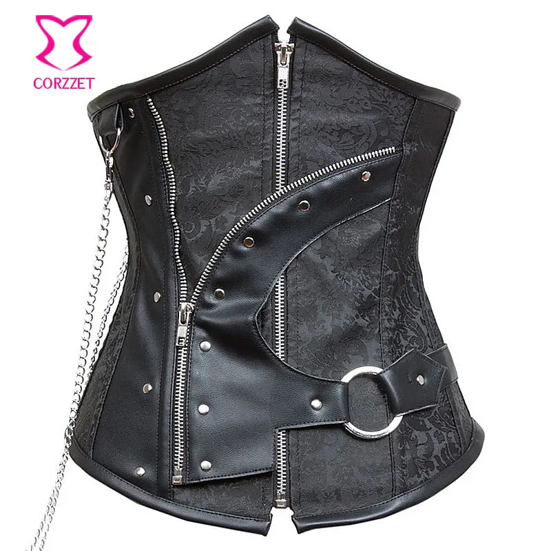 Steel Boned Corset Waist Cincher Gothic Steampunk Corset Sexy Korsett For Women Corpetes E Corselet Underbust Espartilhos Black
Steel Boned Corset Waist Cincher Gothic Steampunk Corset Sexy Korsett For Women Corpetes E Corselet Underbust Espartilhos Black