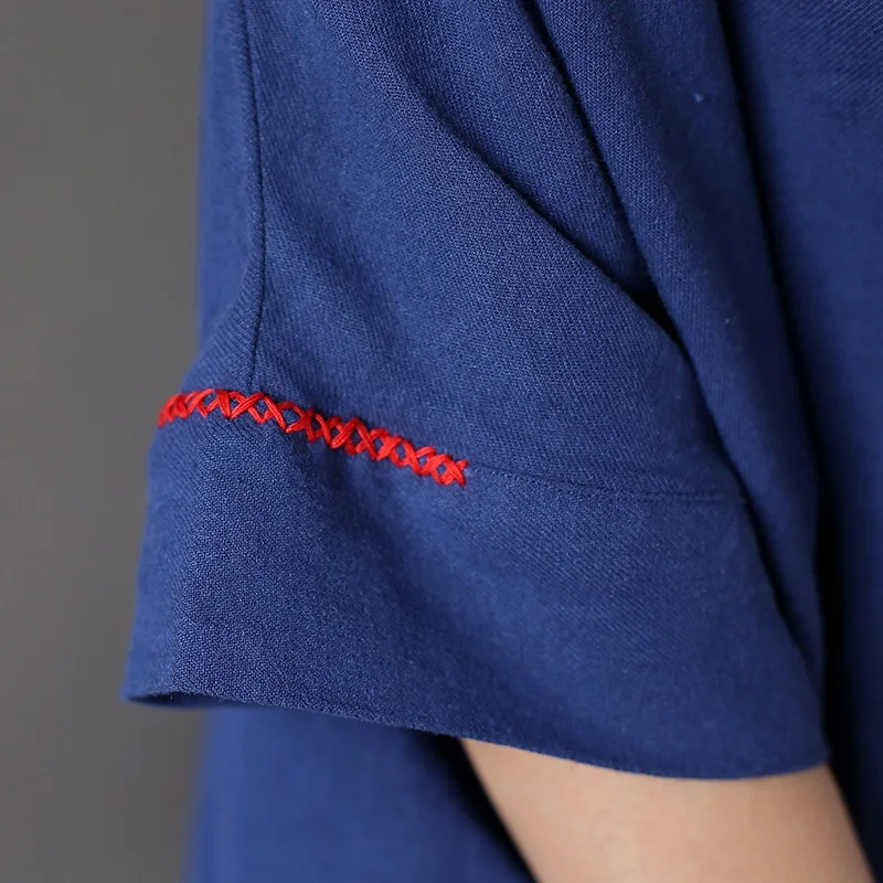 V-neck Plus big size Embroidery Long Dress Women Loose Oversized Linen Vintage Dress Autumn Robe Longue Femme Vestidos A236
V-neck Plus big size Embroidery Long Dress Women Loose Oversized Linen Vintage Dress Autumn Robe Longue Femme Vestidos A236