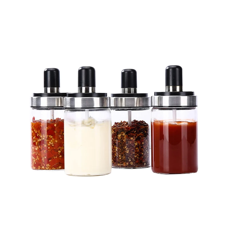 kitchen Spice Storage Container Glass Pepper Seasoning Bottle Jars Sugar Salt Sauce Spoon Lid Condiments Box Home Organization
kitchen Spice Storage Container Glass Pepper Seasoning Bottle Jars Sugar Salt Sauce Spoon Lid Condiments Box Home Organization