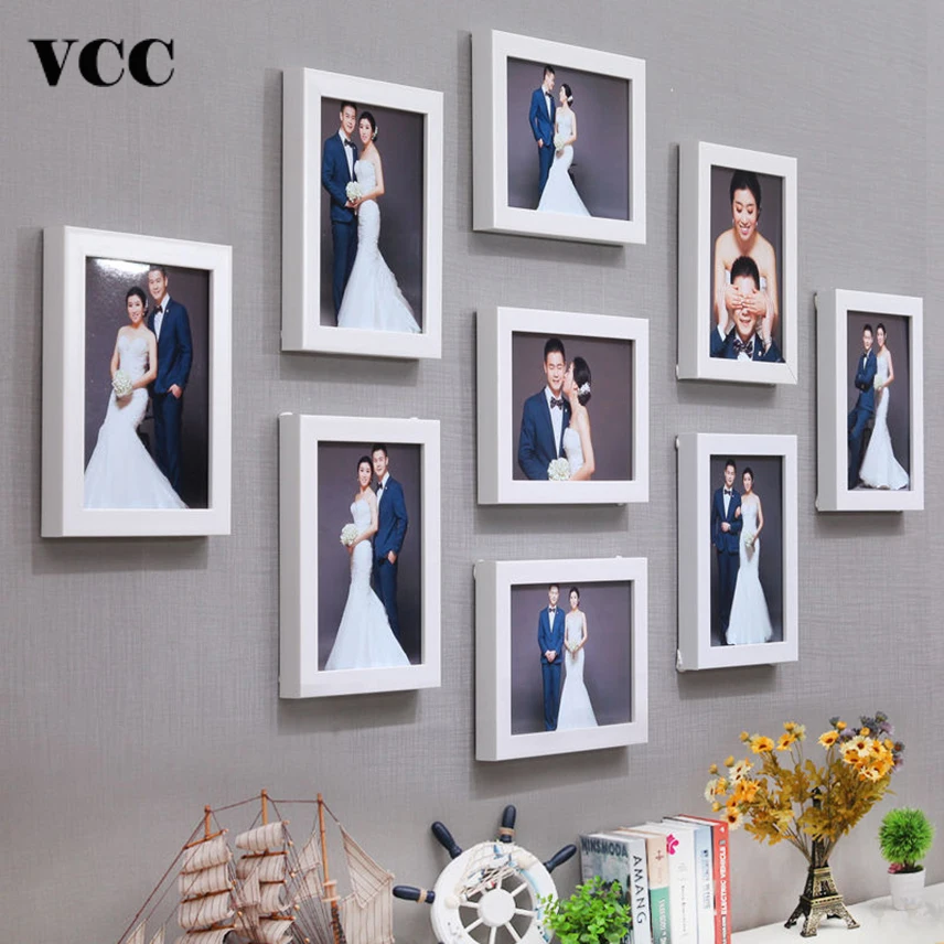 9 Pcs Classic Photo Frame For Wall Hanging Home Decor 8 Inch Wedding Couple Recommendation Black White Pictures Frames Gift
9 Pcs Classic Photo Frame For Wall Hanging Home Decor 8 Inch Wedding Couple Recommendation Black White Pictures Frames Gift