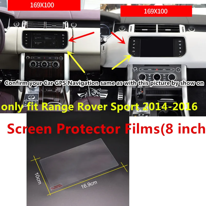 Для Land Rover Range Rover Sport 2014-2016, аксессуары для интерьера, Автомобильная GPS-навигация, Защитная пленка для экрана, 8 дюймов
Для Land Rover Range Rover Sport 2014-2016, аксессуары для интерьера, Автомобильная GPS-навигация, Защитная пленка для экрана, 8 дюймов