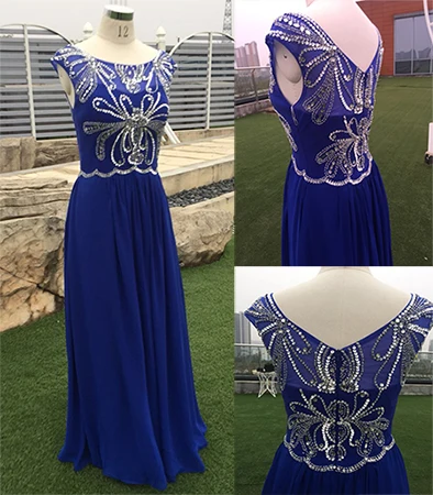 SALE Prom Dresses Long Royal Blue Shiny Crystals FAST SHIPPING Women Formal Occasion Wear Chiffon A-Line Evening Gown Cheap
SALE Prom Dresses Long Royal Blue Shiny Crystals FAST SHIPPING Women Formal Occasion Wear Chiffon A-Line Evening Gown Cheap