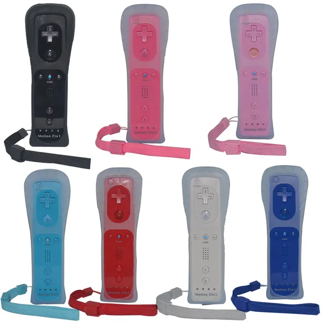 

Wireless Games Remote Controller for Wii Built in Motion Plus Nunchuck for Nintendo for Wii Controle Silicone Soft Case