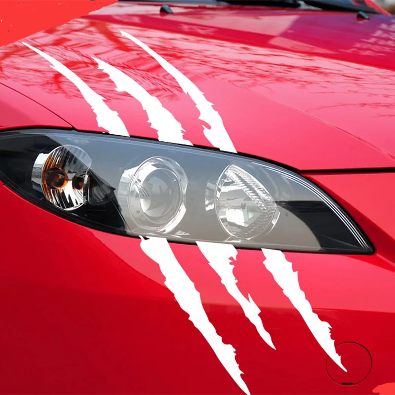 40cmX12cm Funny Car Sticker Reflective Monster Scratch Stripe Claw Marks Car Auto Headlight Decoration Vinyl Decal Car Stickers
40cmX12cm Funny Car Sticker Reflective Monster Scratch Stripe Claw Marks Car Auto Headlight Decoration Vinyl Decal Car Stickers