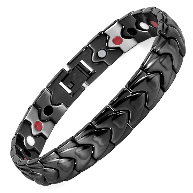 Jewelry Black Heart-shaped Health Care Hand Decorative Magnet Men's Bracelet Cross-border E-commerce Couple A Generation
Jewelry Black Heart-shaped Health Care Hand Decorative Magnet Men's Bracelet Cross-border E-commerce Couple A Generation