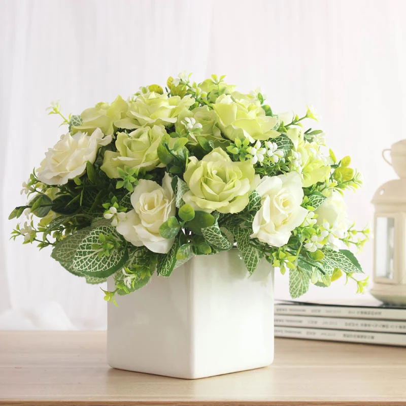 Artificia flower and vase Silk Artificial Flowers Peony Rose Simulation Flower For Home Vases Wedding Party Decoration
Artificia flower and vase Silk Artificial Flowers Peony Rose Simulation Flower For Home Vases Wedding Party Decoration