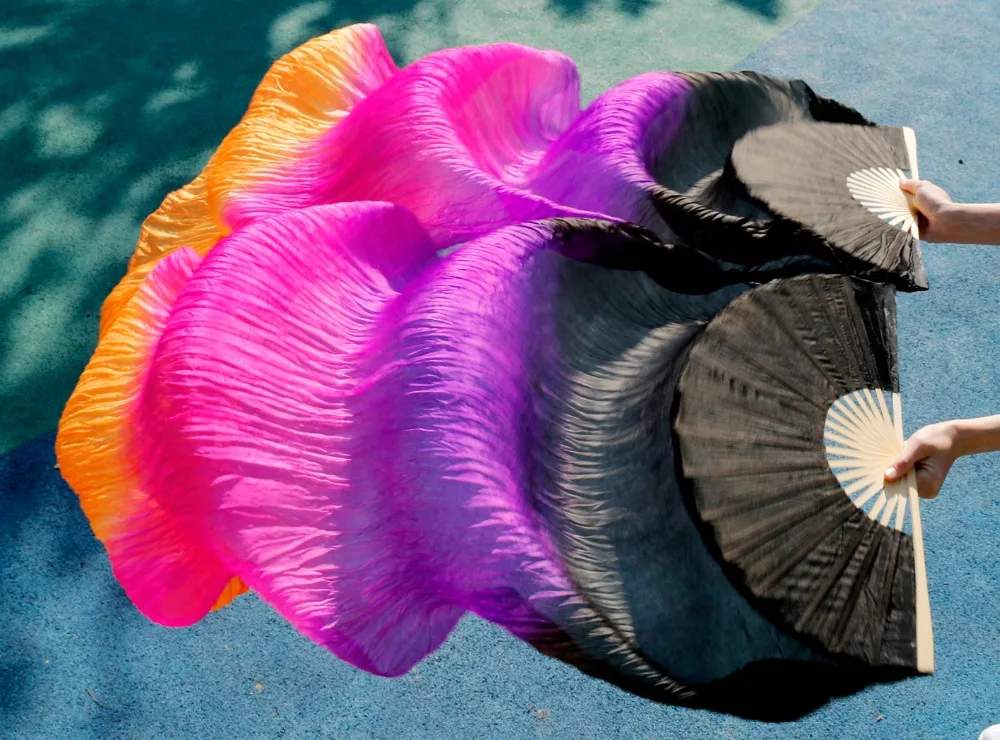 2016 High Quality Silk Belly Dance Fan Dance 100% Real Silk Veils Left+right blue Colors hot SALblack purple rose orange!
2016 High Quality Silk Belly Dance Fan Dance 100% Real Silk Veils Left+right blue Colors hot SALblack purple rose orange!