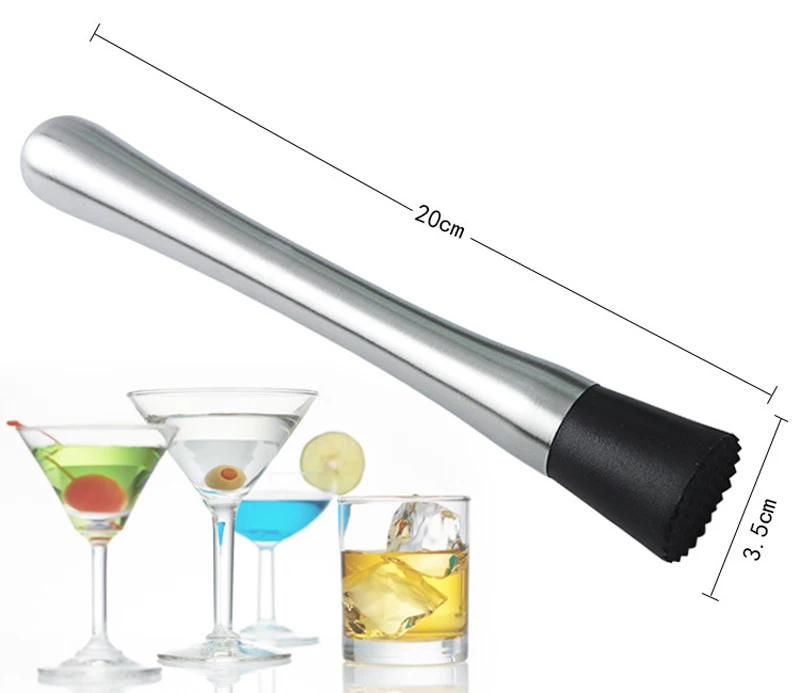 200 pcs New Arrive Cocktail Muddler Stainless Steel Bar Mixer Barware Mojito Cocktail DIY Drink
200 pcs New Arrive Cocktail Muddler Stainless Steel Bar Mixer Barware Mojito Cocktail DIY Drink