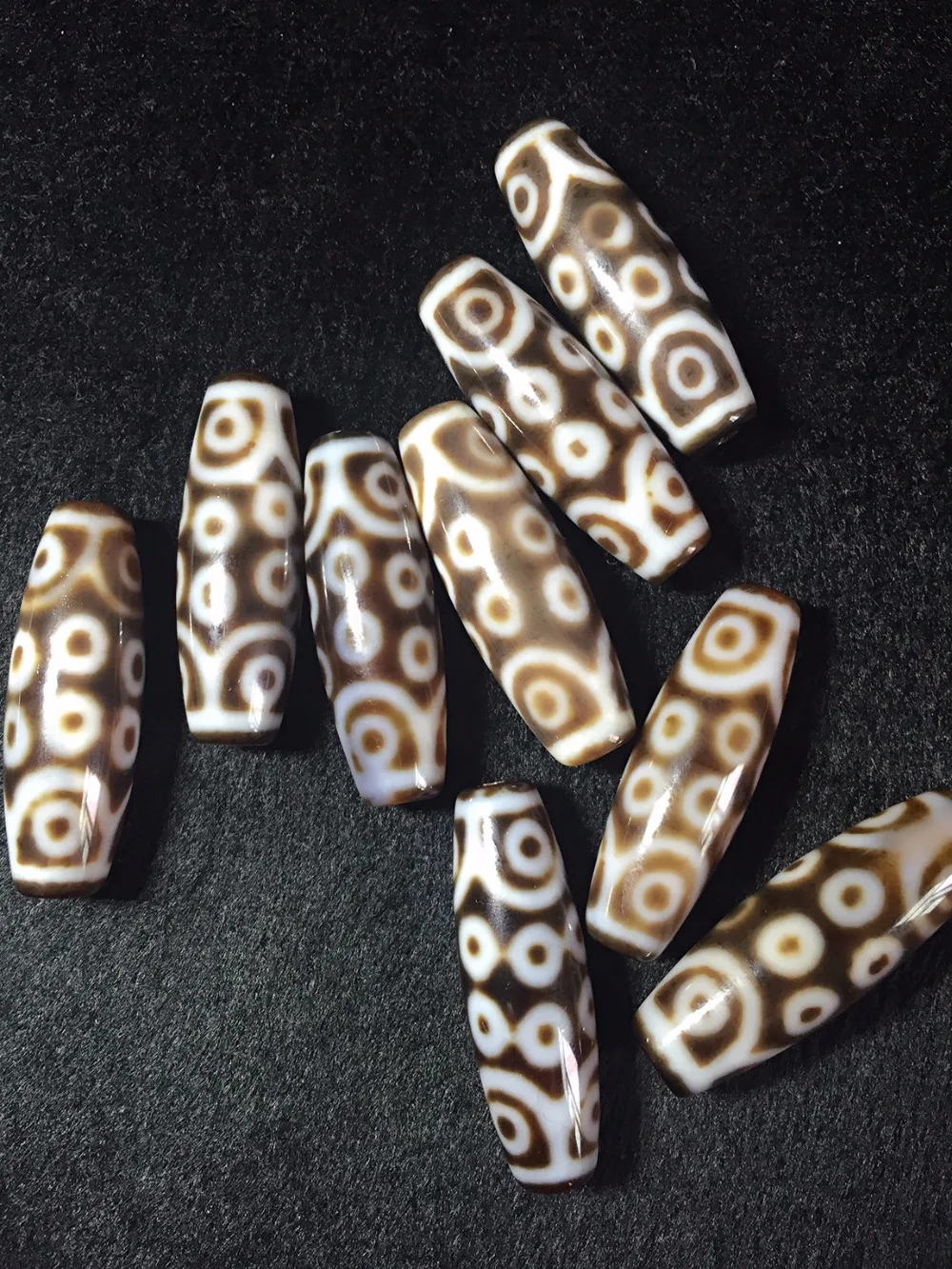 2018 Лидер продаж Fengshui Dz Ji bead 12 мм * 38 18 глаз Dzi натуральный агат фотоэлемент для