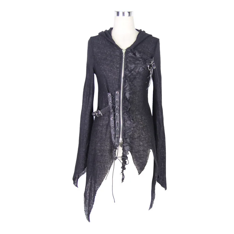 New Devil Fashion Spring Women Gothic Punk Fashion Jacket Slim Fit Irregular Long Sleeve Hooded Female Personality Jacket Coat
New Devil Fashion Spring Women Gothic Punk Fashion Jacket Slim Fit Irregular Long Sleeve Hooded Female Personality Jacket Coat