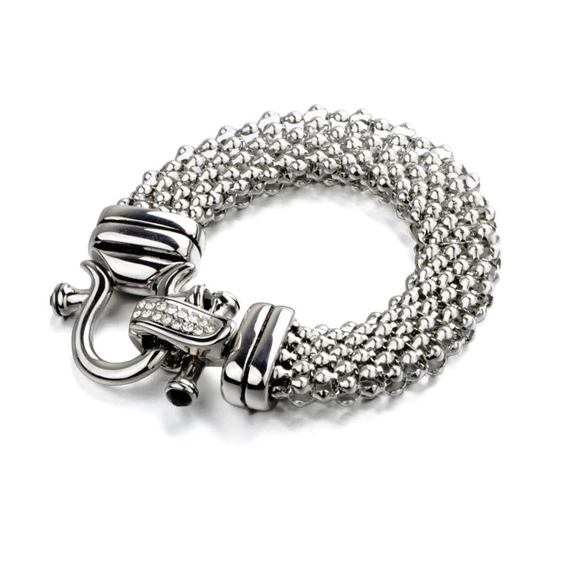 Женский браслет с шармом роскошный из нержавеющей стали|pulseira feminina|bracelet designerdesigner