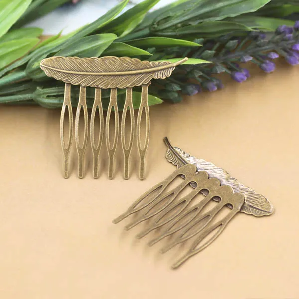 45x65mm Mix colors Vintage Feather Shape 6 teeth Wedding Bridal Hair Combs for Brides Headpiece Flower Hairwear Accessories
45x65mm Mix colors Vintage Feather Shape 6 teeth Wedding Bridal Hair Combs for Brides Headpiece Flower Hairwear Accessories