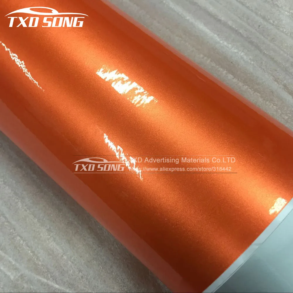 Glossy Metallic Orange Vinyl For Car Wrap FILM with air channel Pearl Shinny Sticker Vehicel Wraps 10/20/30/40/50/60x152CM/Lot
Glossy Metallic Orange Vinyl For Car Wrap FILM with air channel Pearl Shinny Sticker Vehicel Wraps 10/20/30/40/50/60x152CM/Lot