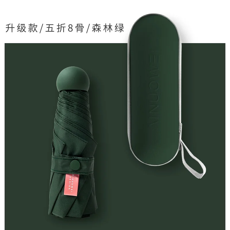 Mini Ultra Light Sunscreen Umbrella Double Anti-UV Protection Female Five-fold Sun Umbrella Rain Dual-use Portable 3DYYy26 
Mini Ultra Light Sunscreen Umbrella Double Anti-UV Protection Female Five-fold Sun Umbrella Rain Dual-use Portable 3DYYy26
