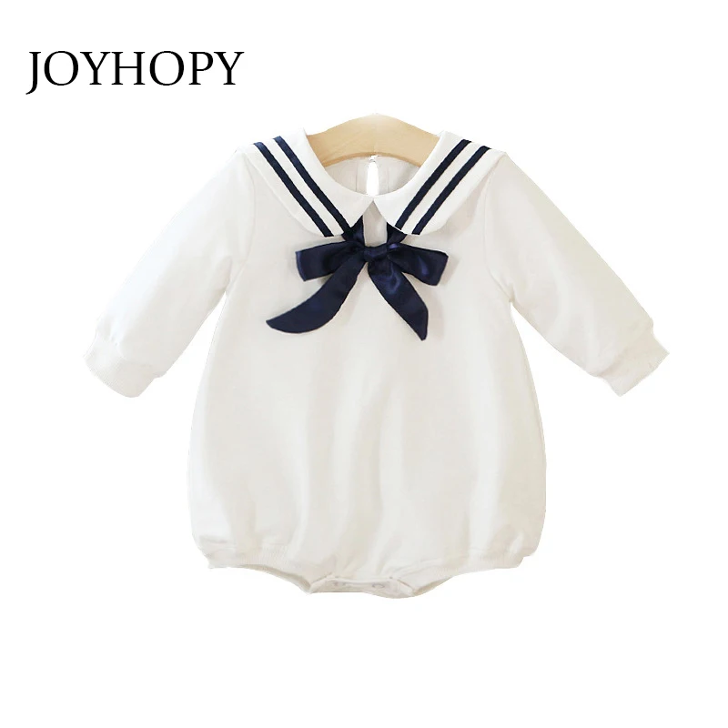 Baby rompers infant girl Newborn baby clothes cotton Long Sleeve rompers suits navy Bowknots Design
Baby rompers infant girl Newborn baby clothes cotton Long Sleeve rompers suits navy Bowknots Design